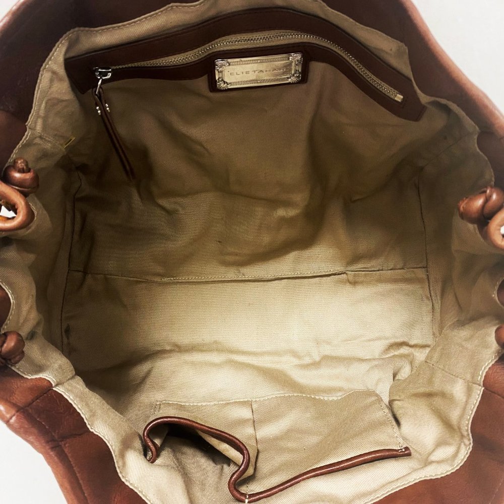 Elie Tahari Python Embossed Leather Shoulder Bag - image 2